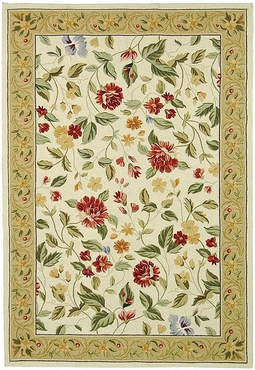 Safavieh Chelsea Hk117A Ivory / Beige Floral / Country Area Rug