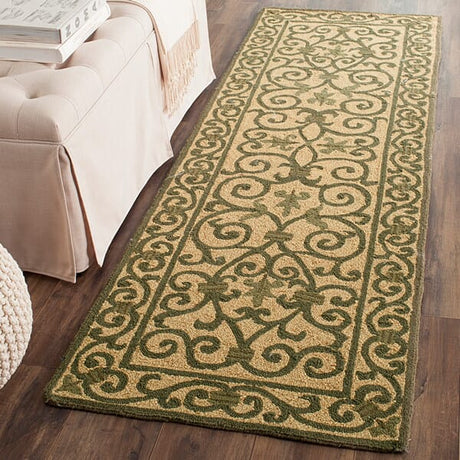 Safavieh Chelsea Hk11G Yellow / Light Green Area Rug