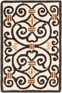 Safavieh Chelsea hk11h Ivory / Dark Brown Rugs