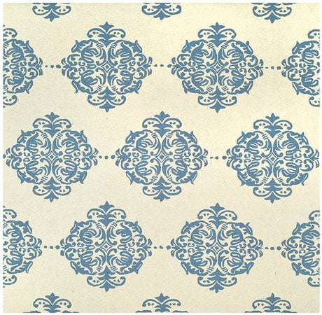 Safavieh Chelsea Hk145A Ivory / Blue Damask Area Rug