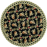 Safavieh Chelsea hk164a Black / Ivory Floral / Country Area Rug