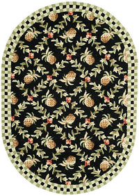 Safavieh Chelsea hk164a Black / Ivory Floral / Country Area Rug