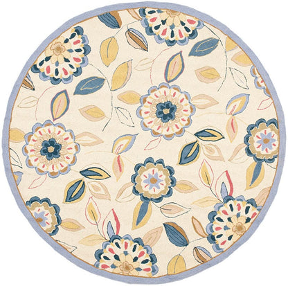 Safavieh Chelsea Hk179A Ivory / Blue Floral / Country Area Rug