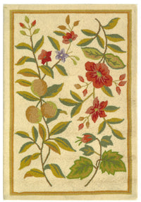 Safavieh Chelsea Hk210A Ivory Floral / Country Area Rug