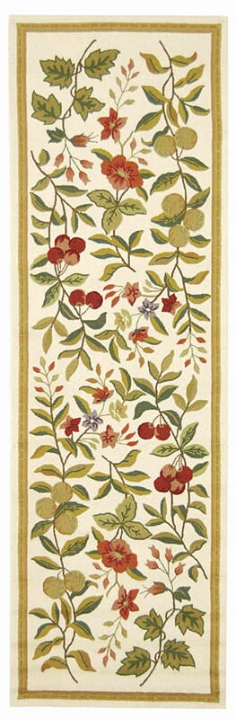 Safavieh Chelsea Hk210A Ivory Floral / Country Area Rug