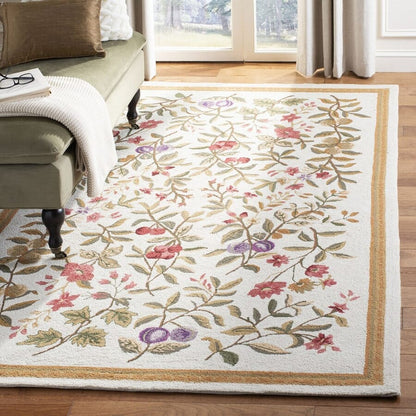 Safavieh Chelsea Hk210A Ivory Floral / Country Area Rug