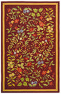 Safavieh Chelsea Hk210C Burgundy Floral / Country Area Rug