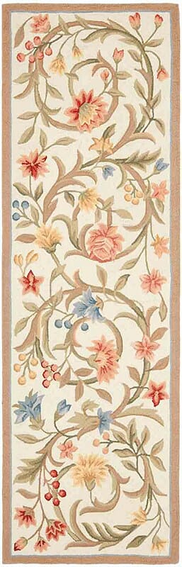 Safavieh Chelsea hk248a Ivory Floral / Country Area Rug