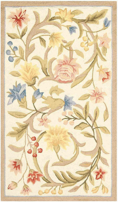 Safavieh Chelsea hk248a Ivory Floral / Country Area Rug