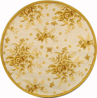 Safavieh Chelsea hk250b Ivory / Gold Floral / Country Area Rug