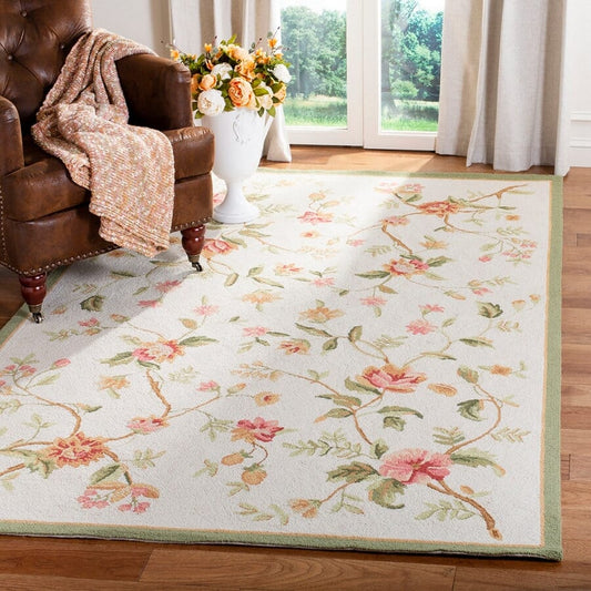 Safavieh Chelsea hk263a Ivory Floral / Country Area Rug