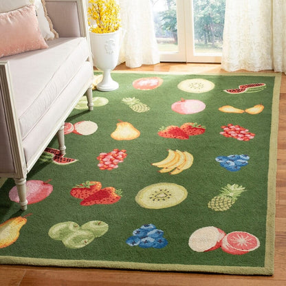 Safavieh Chelsea Hk265D Hunter Green Floral / Country Area Rug
