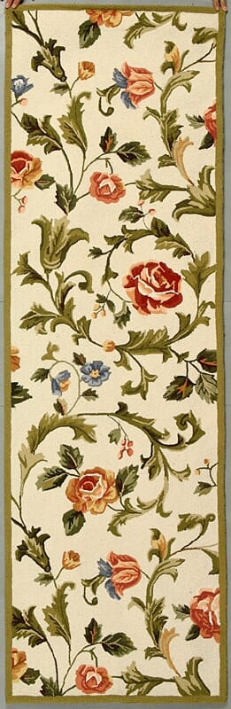 Safavieh Chelsea Hk310A Ivory Floral / Country Area Rug