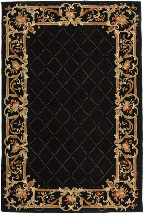 Safavieh Chelsea hk333b Black Floral / Country Area Rug