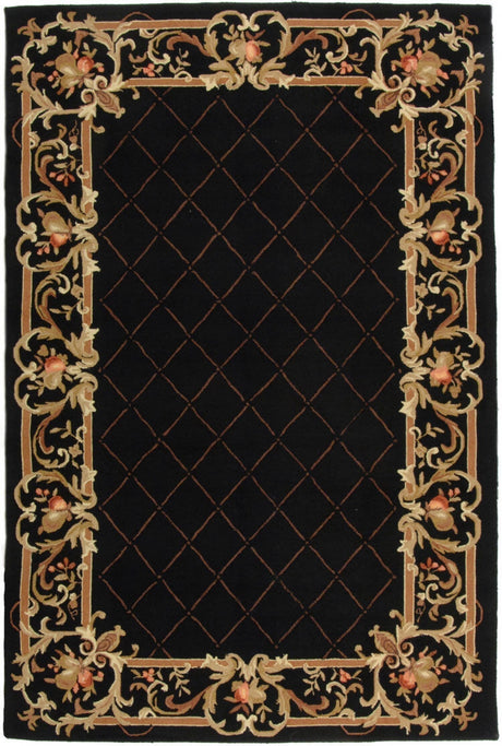 Safavieh Chelsea hk333b Black Floral / Country Area Rug