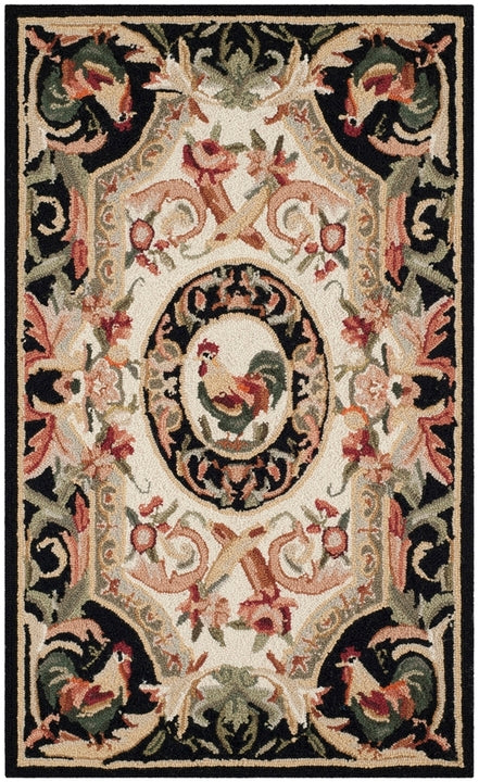 Safavieh Chelsea hk48k Ivory / Black Rugs