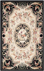 Safavieh Chelsea hk48k Ivory / Black Floral / Country Area Rug