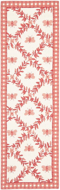 Safavieh Chelsea Hk55C Ivory / Rose Floral / Country Area Rug