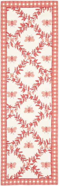 Safavieh Chelsea Hk55C Ivory / Rose Floral / Country Area Rug