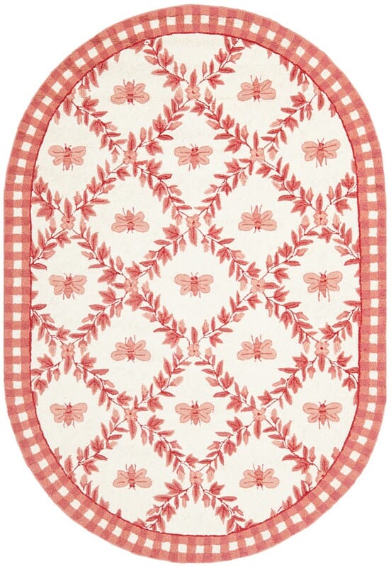 Safavieh Chelsea Hk55C Ivory / Rose Floral / Country Area Rug