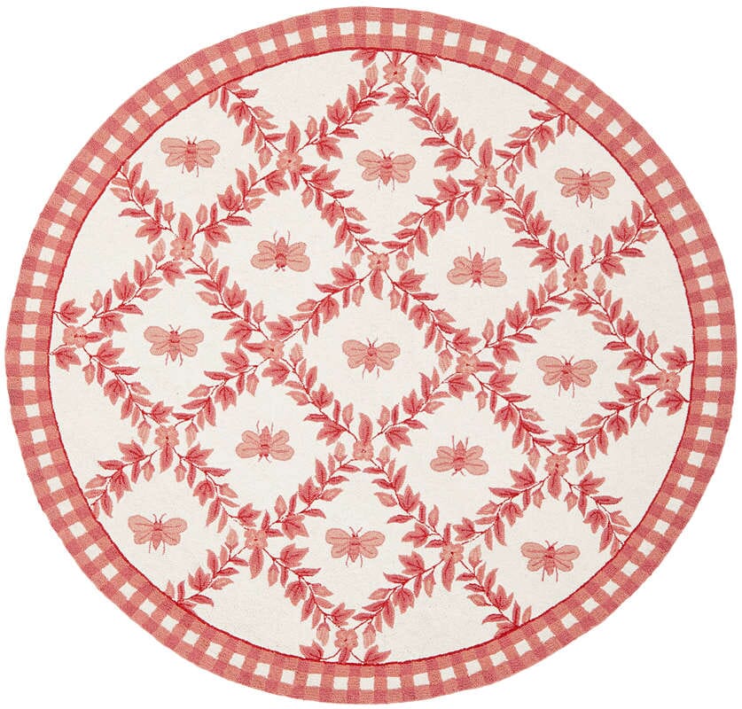 Safavieh Chelsea Hk55C Ivory / Rose Floral / Country Area Rug