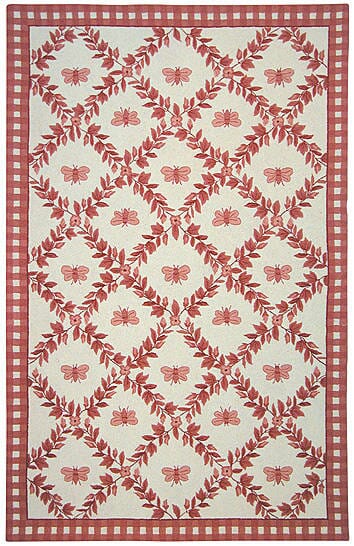 Safavieh Chelsea Hk55C Ivory / Rose Floral / Country Area Rug
