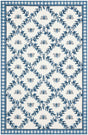 Safavieh Chelsea Hk55D Ivory / Blue Rugs.