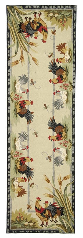 Safavieh Chelsea hk56a Ivory Floral / Country Area Rug