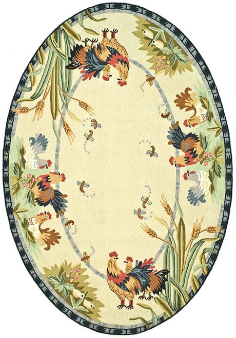 Safavieh Chelsea hk56a Ivory Floral / Country Area Rug