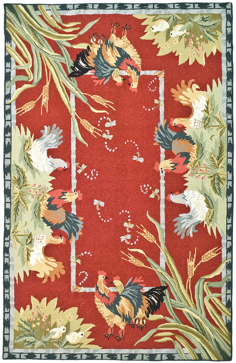 Safavieh Chelsea hk56c Burgundy Floral / Country Area Rug