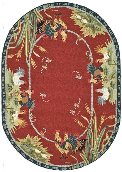 Safavieh Chelsea hk56c Burgundy Floral / Country Area Rug