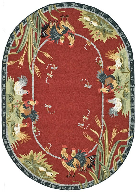 Safavieh Chelsea hk56c Burgundy Floral / Country Area Rug