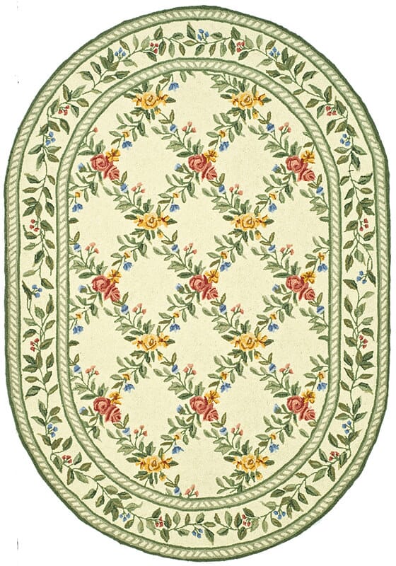 Safavieh Chelsea hk60a Ivory Floral / Country Area Rug