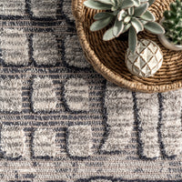 Nuloom Lea Maze Nle2346A Gray Area Rug