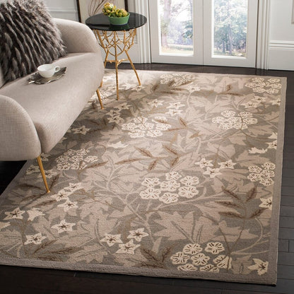 Safavieh Chelsea Hk713A Green / Ivory Floral / Country Area Rug