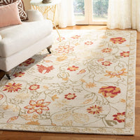 Safavieh Chelsea hk716a Ivory / Green Floral / Country Area Rug