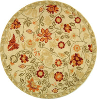 Safavieh Chelsea hk716a Ivory / Green Floral / Country Area Rug
