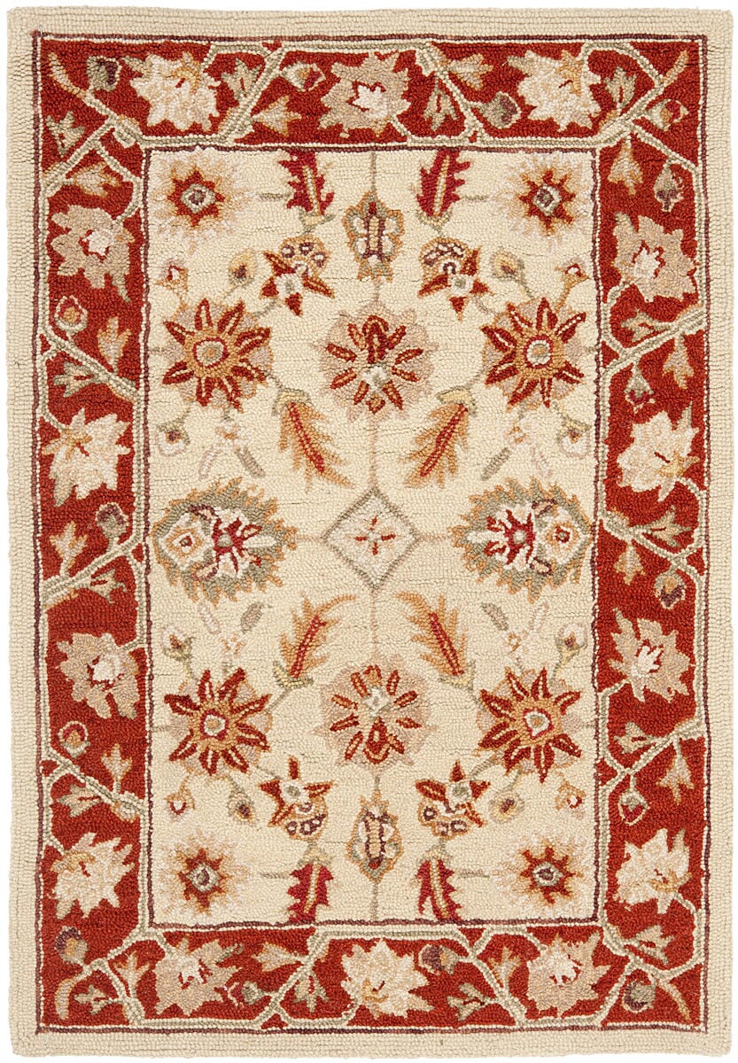 Safavieh Chelsea Hk719A Ivory / Rust Area Rug