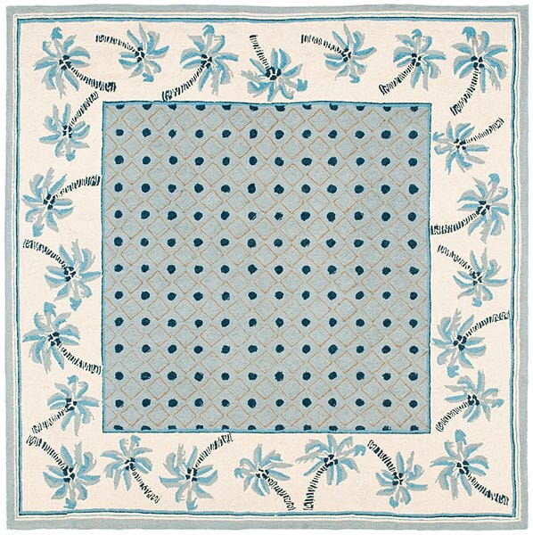 Safavieh Chelsea Hk724A Blue / Ivory Tropical Area Rug