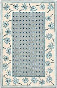 Safavieh Chelsea Hk724A Blue / Ivory Tropical Area Rug