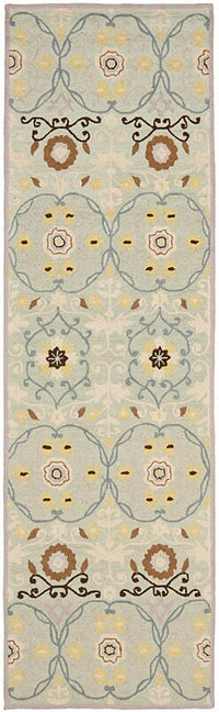 Safavieh Chelsea Hk727C Light Blue / Ivory Damask Area Rug