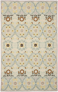 Safavieh Chelsea Hk727C Light Blue / Ivory Damask Area Rug