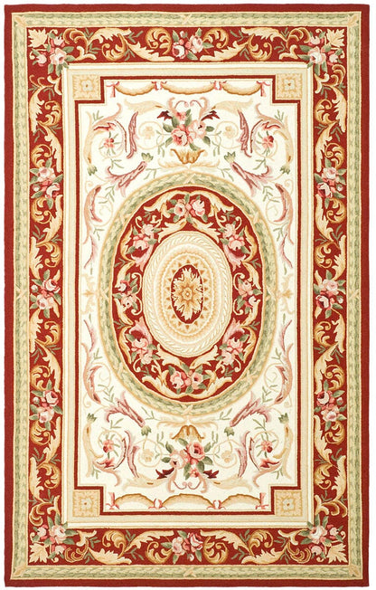 Safavieh Chelsea hk72a Ivory / Burgundy Area Rug