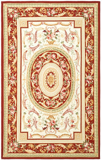 Safavieh Chelsea hk72a Ivory / Burgundy Area Rug