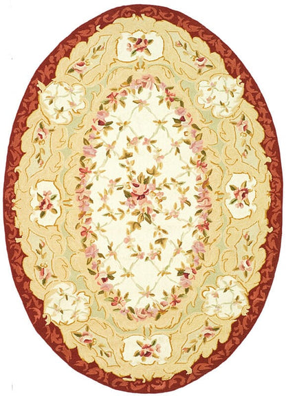 Safavieh Chelsea hk73a Ivory / Burgundy Area Rug