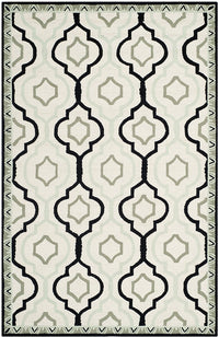 Safavieh Chelsea Hk740A Ivory / Black Geometric Area Rug