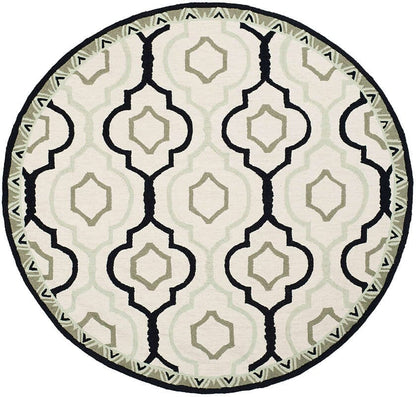 Safavieh Chelsea Hk740A Ivory / Black Geometric Area Rug