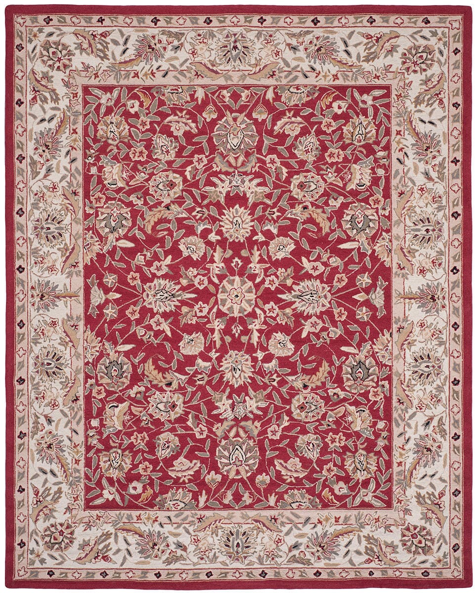 Safavieh Chelsea Hk78B Burgundy / Ivory Area Rug