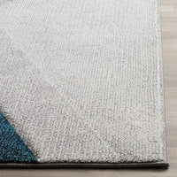 Safavieh Hollywood Hlw710D Grey / Teal Geometric Area Rug