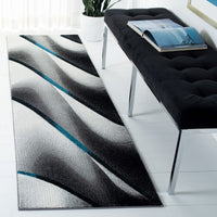 Safavieh Hollywood Hlw712F Grey/Blue Area Rug